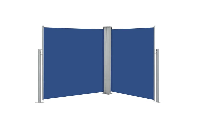 Sisäänvedettävä sivumarkiisi 140x600 cm sininen - Sininen - Puutarhakalusteet - Aurinkosuoja - Markiisi
 - Parvekemarkiisi