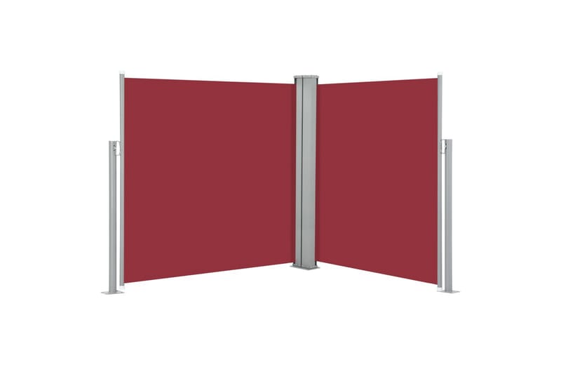 Sisäänvedettävä sivumarkiisi 140x600 cm punainen - Punainen - Puutarhakalusteet - Aurinkosuoja - Markiisi
 - Parvekemarkiisi