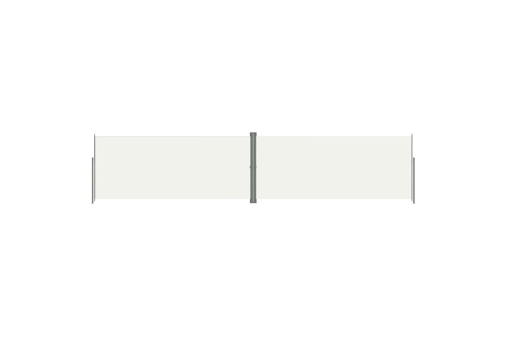 Sisäänvedettävä sivumarkiisi kerma 220x1000 cm - Kerma - Puutarhakalusteet - Aurinkosuoja - Markiisi
 - Parvekemarkiisi