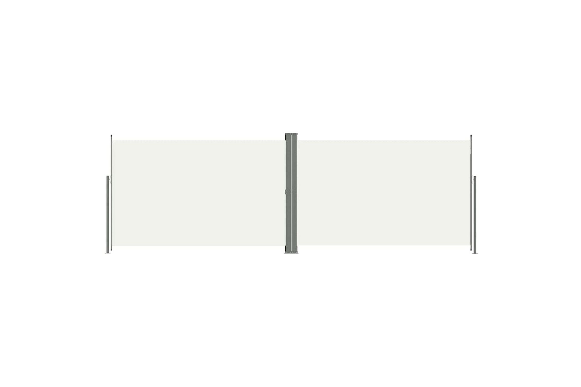Sisäänvedettävä sivumarkiisi kerma 220x600 cm - Kerma - Puutarhakalusteet - Aurinkosuoja - Markiisi
 - Parvekemarkiisi