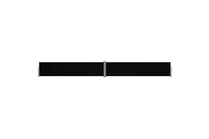 Sisäänvedettävä sivumarkiisi musta 117x1000 cm - Musta - Parvekemarkiisi - Sivumarkiisi - Markiisi
 - Ikkunatarvikkeet