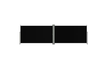 Sisäänvedettävä sivumarkiisi musta 160x600 cm - Musta - Puutarhakalusteet - Aurinkosuoja - Markiisi
 - Parvekemarkiisi