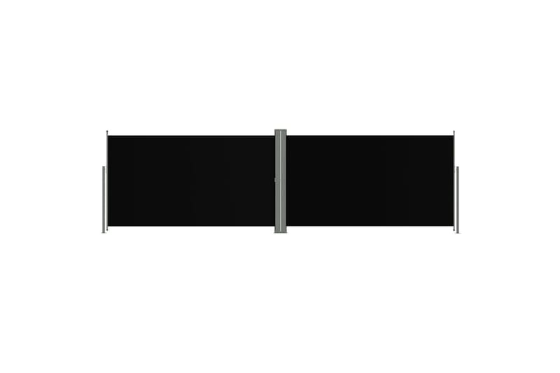 Sisäänvedettävä sivumarkiisi musta 160x600 cm - Musta - Puutarhakalusteet - Aurinkosuoja - Markiisi
 - Parvekemarkiisi