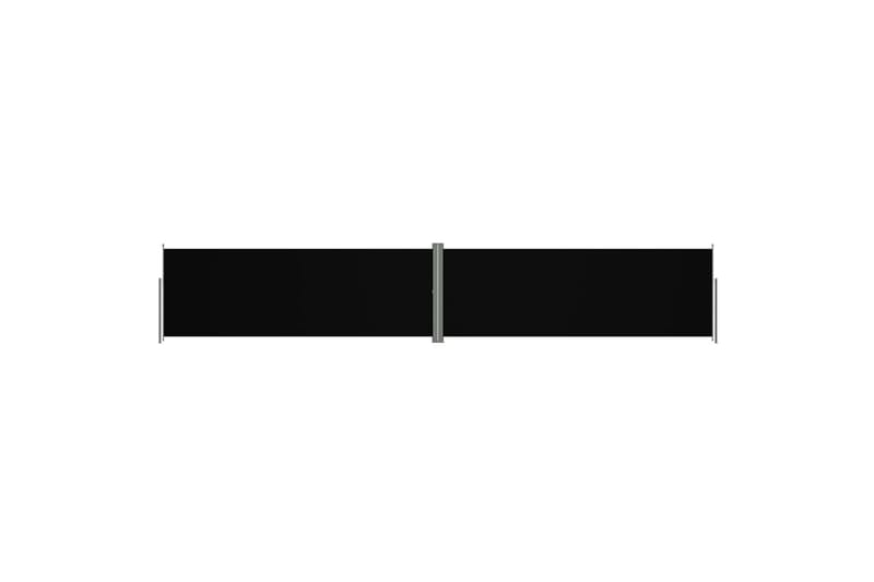 Sisäänvedettävä sivumarkiisi musta 180x1000 cm - Musta - Puutarhakalusteet - Aurinkosuoja - Markiisi
 - Parvekemarkiisi
