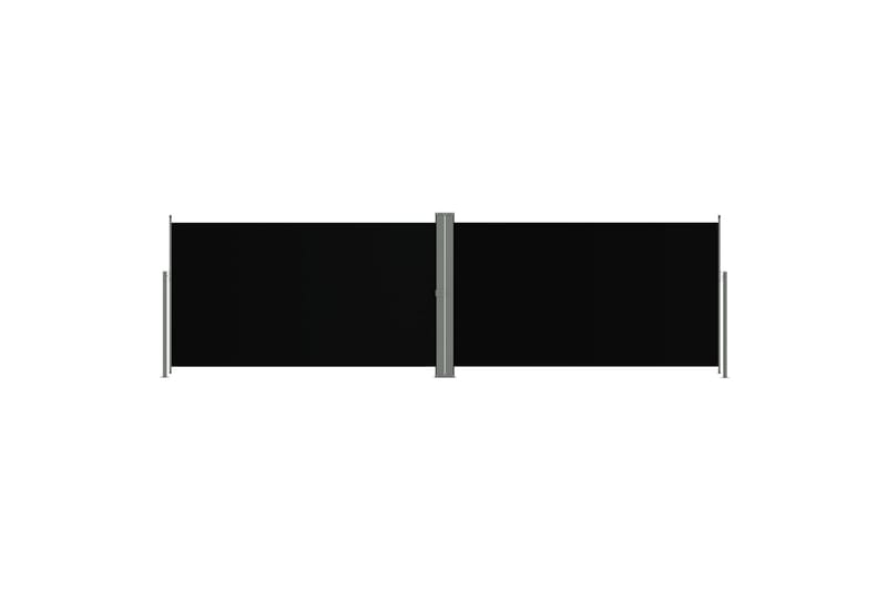Sisäänvedettävä sivumarkiisi musta 180x600 cm - Musta - Puutarhakalusteet - Aurinkosuoja - Markiisi
 - Parvekemarkiisi