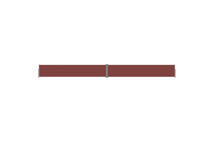 Sisäänvedettävä sivumarkiisi ruskea 117x1200 cm - Ruskea - Parvekemarkiisi - Markiisi
 - Sivumarkiisi - Ikkunatarvikkeet