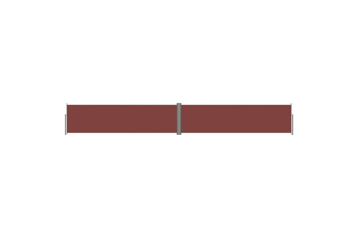 Sisäänvedettävä sivumarkiisi ruskea 140x1000 cm - Ruskea - Parvekemarkiisi - Markiisi
 - Sivumarkiisi - Ikkunatarvikkeet
