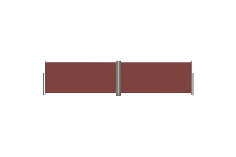 Sisäänvedettävä sivumarkiisi ruskea 140x600 cm - Ruskea - Puutarhakalusteet - Aurinkosuoja - Markiisi
 - Parvekemarkiisi