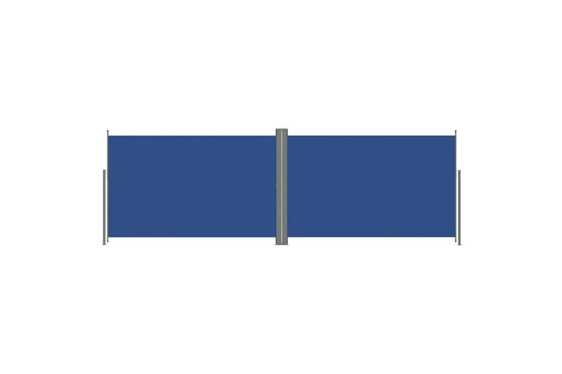 Sisäänvedettävä sivumarkiisi sininen 200x600 cm - Sininen - Puutarhakalusteet - Aurinkosuoja - Markiisi
 - Parvekemarkiisi