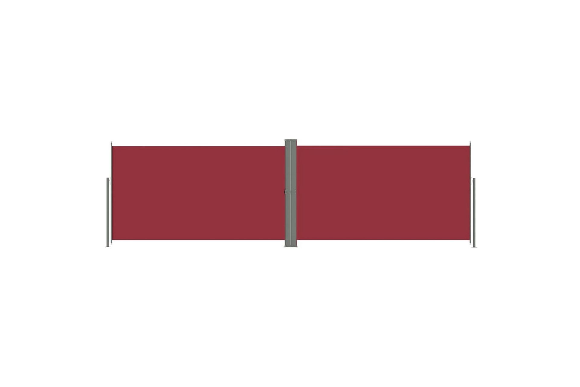 Sisäänvedettävä sivumarkiisi punainen 180x600 cm - Punainen - Puutarhakalusteet - Aurinkosuoja - Markiisi
 - Parvekemarkiisi