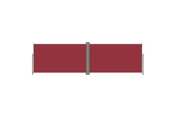 Sisäänvedettävä sivumarkiisi punainen 180x600 cm - Punainen - Puutarhakalusteet - Aurinkosuoja - Markiisi
 - Parvekemarkiisi