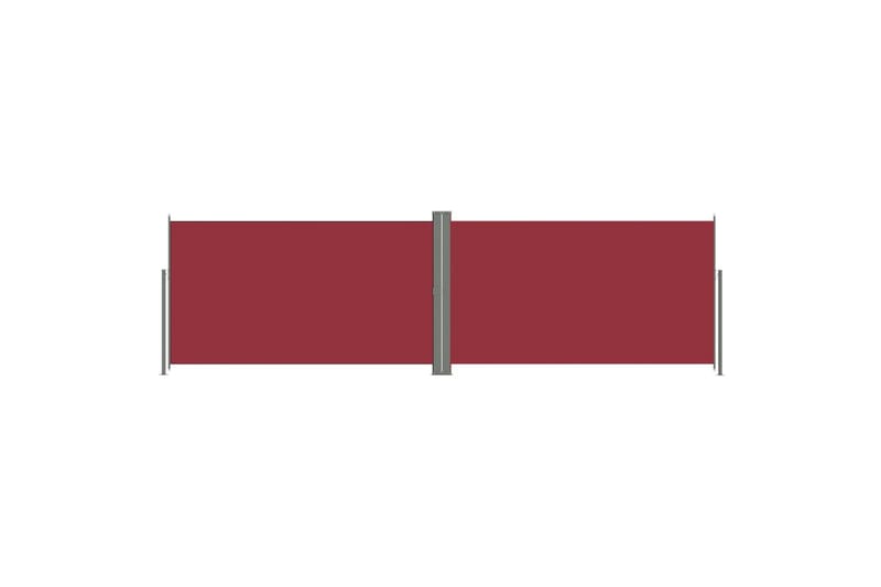 Sisäänvedettävä sivumarkiisi punainen 180x600 cm - Punainen - Puutarhakalusteet - Aurinkosuoja - Markiisi
 - Parvekemarkiisi