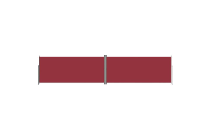 Sisäänvedettävä sivumarkiisi punainen 220x1000 cm - Punainen - Parvekemarkiisi - Markiisi
 - Sivumarkiisi - Ikkunatarvikkeet