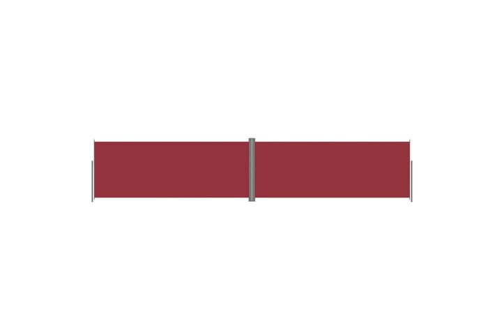 Sisäänvedettävä sivumarkiisi punainen 200x1000 cm - Punainen - Parvekemarkiisi - Markiisi
 - Sivumarkiisi - Ikkunatarvikkeet
