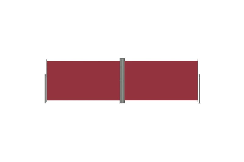 Sisäänvedettävä sivumarkiisi punainen 160x600 cm - Punainen - Puutarhakalusteet - Aurinkosuoja - Markiisi
 - Parvekemarkiisi