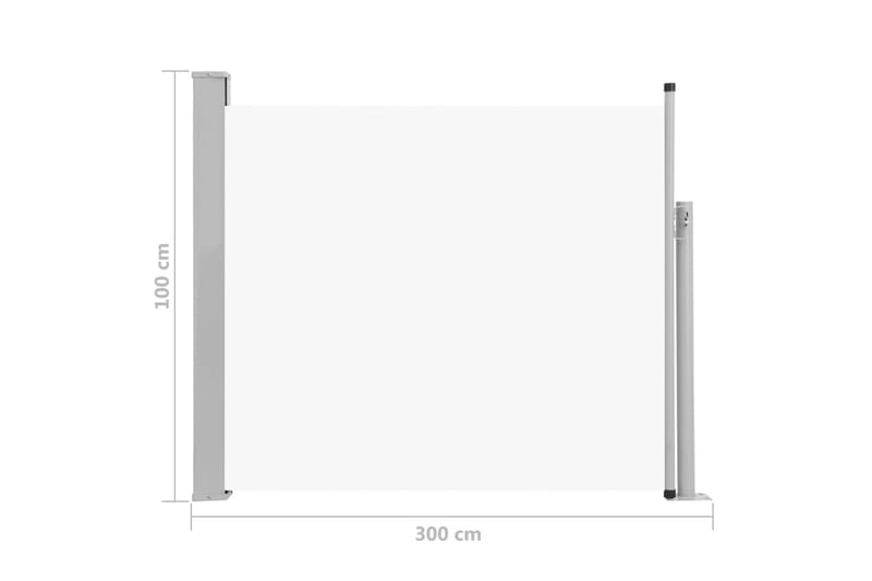 Sisäänvedettävä terassin sivumarkiisi 100x300 cm kerma - Kerma - Puutarhakalusteet - Aurinkosuoja - Markiisi
 - Parvekemarkiisi