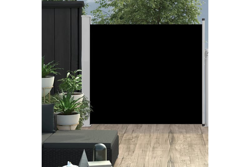 Sisäänvedettävä terassin sivumarkiisi 100x300 cm musta - Musta - Puutarhakalusteet - Aurinkosuoja - Markiisi
 - Parvekemarkiisi