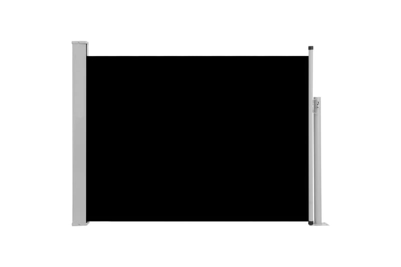 Sisäänvedettävä terassin sivumarkiisi 100x500 cm musta - Musta - Puutarhakalusteet - Aurinkosuoja - Markiisi
 - Parvekemarkiisi