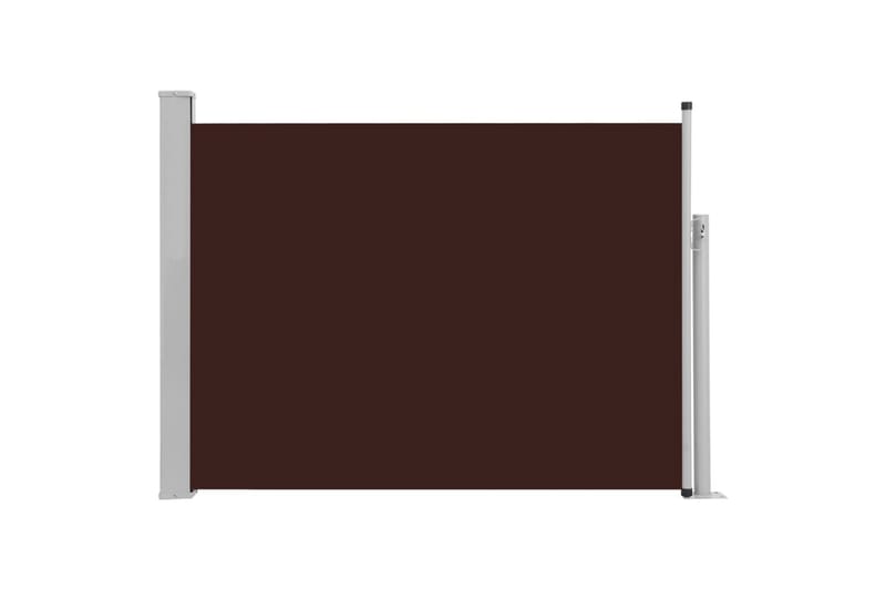 Sisäänvedettävä terassin sivumarkiisi 100x500 cm ruskea - Ruskea - Puutarhakalusteet - Aurinkosuoja - Markiisi
 - Parvekemarkiisi