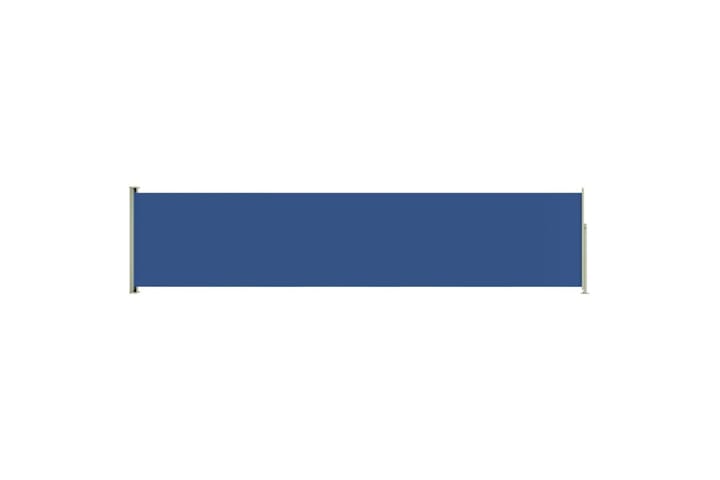 Sisäänvedettävä terassin sivumarkiisi 117x500 cm sininen - Sininen - Parvekemarkiisi - Markiisi
 - Sivumarkiisi - Ikkunatarvikkeet