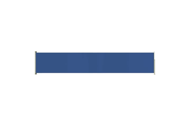 Sisäänvedettävä terassin sivumarkiisi 117x600 cm sininen - Sininen - Parvekemarkiisi - Markiisi
 - Sivumarkiisi - Ikkunatarvikkeet