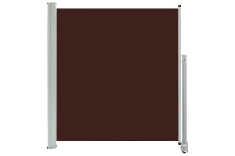 Sisäänvedettävä terassin sivumarkiisi 140 x 300 cm ruskea - Ruskea - Puutarhakalusteet - Aurinkosuoja - Markiisi
 - Parvekemarkiisi