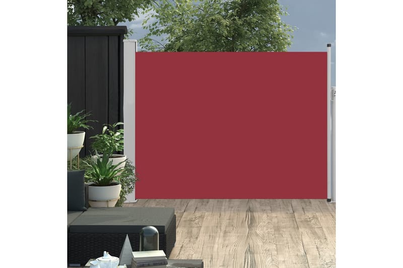 Sisäänvedettävä terassin sivumarkiisi 140x500 cm punainen - Punainen - Puutarhakalusteet - Aurinkosuoja - Markiisi
 - Parvekemarkiisi