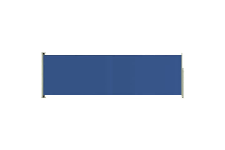 Sisäänvedettävä terassin sivumarkiisi 160x500 cm sininen - Sininen - Parvekemarkiisi - Markiisi
 - Sivumarkiisi - Ikkunatarvikkeet