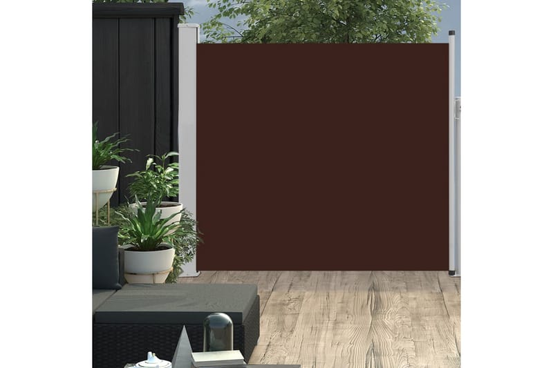 Sisäänvedettävä terassin sivumarkiisi 170x300 cm ruskea - Ruskea - Puutarhakalusteet - Aurinkosuoja - Markiisi
 - Parvekemarkiisi