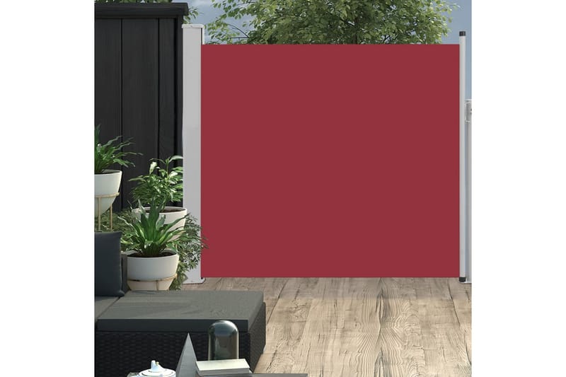 Sisäänvedettävä terassin sivumarkiisi 170x300 cm punainen - Punainen - Puutarhakalusteet - Aurinkosuoja - Markiisi
 - Parvekemarkiisi