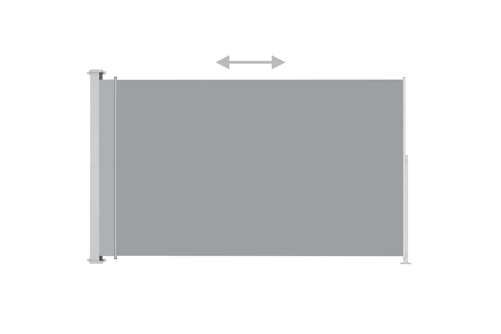 Sisäänvedettävä terassin sivumarkiisi 180x300 cm antrasiitti - Puutarhakalusteet - Aurinkosuoja - Markiisi
 - Parvekemarkiisi