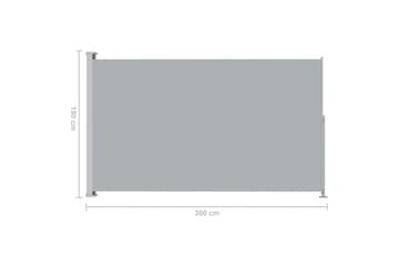 Sisäänvedettävä terassin sivumarkiisi 180x300 cm antrasiitti - Puutarhakalusteet - Aurinkosuoja - Markiisi
 - Parvekemarkiisi