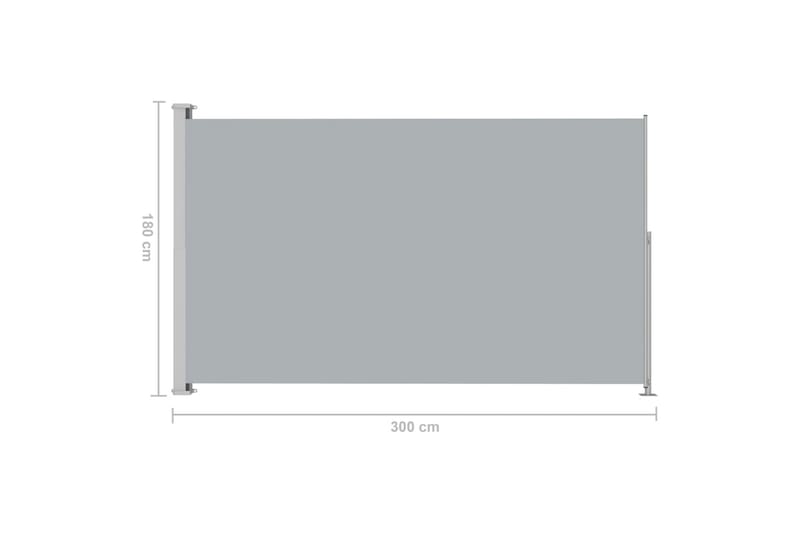 Sisäänvedettävä terassin sivumarkiisi 180x300 cm antrasiitti - Puutarhakalusteet - Aurinkosuoja - Markiisi
 - Parvekemarkiisi
