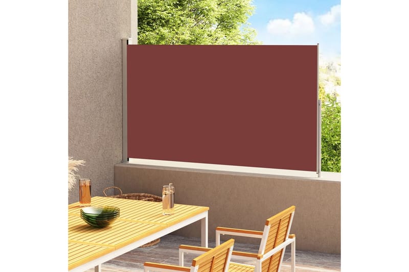 Sisäänvedettävä terassin sivumarkiisi 180x300 cm ruskea - Ruskea - Puutarhakalusteet - Aurinkosuoja - Markiisi
 - Parvekemarkiisi