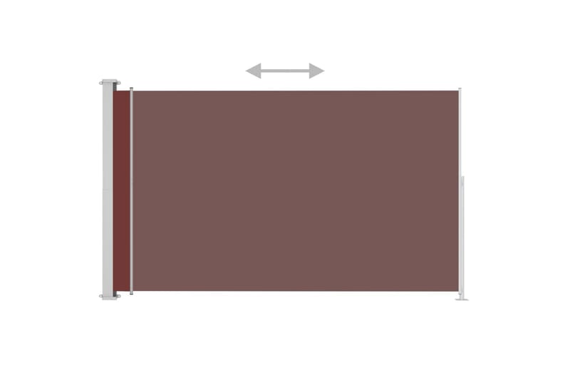 Sisäänvedettävä terassin sivumarkiisi 180x300 cm ruskea - Ruskea - Puutarhakalusteet - Aurinkosuoja - Markiisi
 - Parvekemarkiisi
