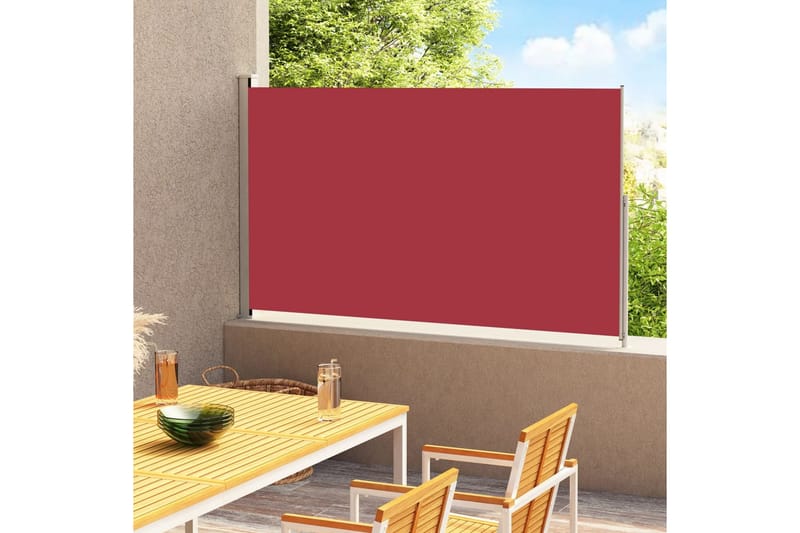 Sisäänvedettävä terassin sivumarkiisi 180x300 cm punainen - Punainen - Puutarhakalusteet - Aurinkosuoja - Markiisi
 - Parvekemarkiisi
