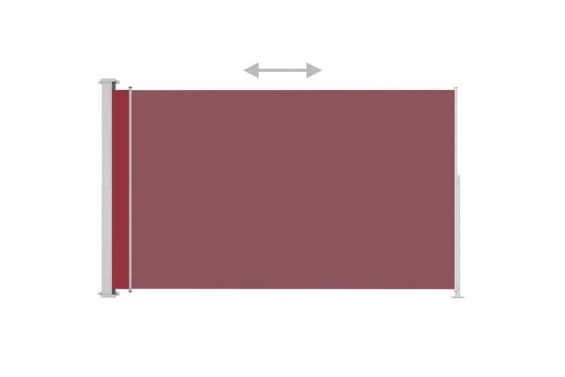 Sisäänvedettävä terassin sivumarkiisi 180x300 cm punainen - Punainen - Puutarhakalusteet - Aurinkosuoja - Markiisi
 - Parvekemarkiisi