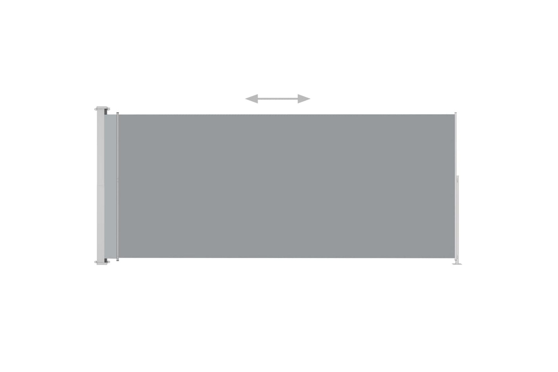 Sisäänvedettävä terassin sivumarkiisi 180x500 cm antrasiitti - Puutarhakalusteet - Aurinkosuoja - Markiisi
 - Parvekemarkiisi