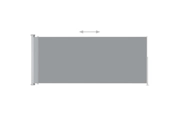Sisäänvedettävä terassin sivumarkiisi 180x500 cm antrasiitti - Puutarhakalusteet - Aurinkosuoja - Markiisi
 - Parvekemarkiisi
