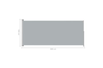 Sisäänvedettävä terassin sivumarkiisi 180x500 cm antrasiitti - Puutarhakalusteet - Aurinkosuoja - Markiisi
 - Parvekemarkiisi