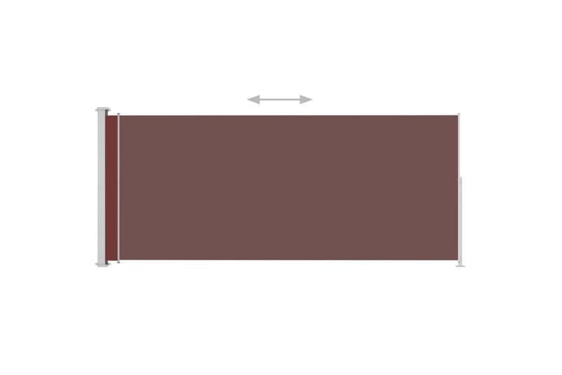 Sisäänvedettävä terassin sivumarkiisi 180x500 cm ruskea - Ruskea - Puutarhakalusteet - Aurinkosuoja - Markiisi
 - Parvekemarkiisi