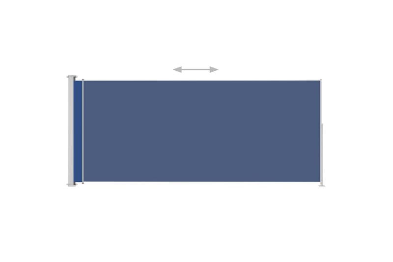 Sisäänvedettävä terassin sivumarkiisi 180x500 cm sininen - Sininen - Puutarhakalusteet - Aurinkosuoja - Markiisi
 - Parvekemarkiisi