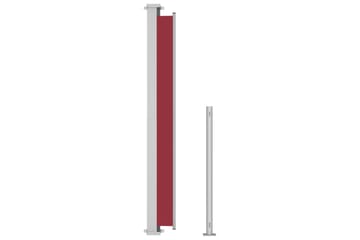 Sisäänvedettävä terassin sivumarkiisi 180x500 cm punainen - Punainen - Puutarhakalusteet - Aurinkosuoja - Markiisi
 - Parvekemarkiisi