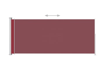 Sisäänvedettävä terassin sivumarkiisi 180x500 cm punainen - Punainen - Puutarhakalusteet - Aurinkosuoja - Markiisi
 - Parvekemarkiisi