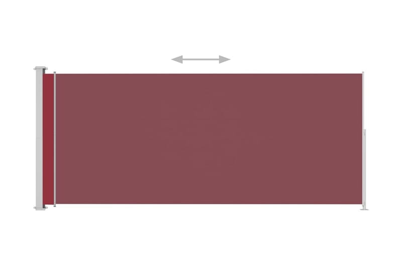 Sisäänvedettävä terassin sivumarkiisi 180x500 cm punainen - Punainen - Puutarhakalusteet - Aurinkosuoja - Markiisi
 - Parvekemarkiisi