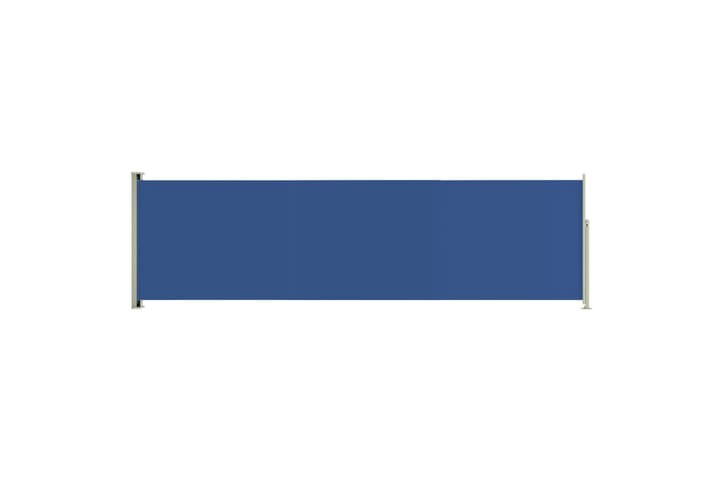Sisäänvedettävä terassin sivumarkiisi 180x600 cm sininen - Sininen - Parvekemarkiisi - Markiisi
 - Sivumarkiisi - Ikkunatarvikkeet