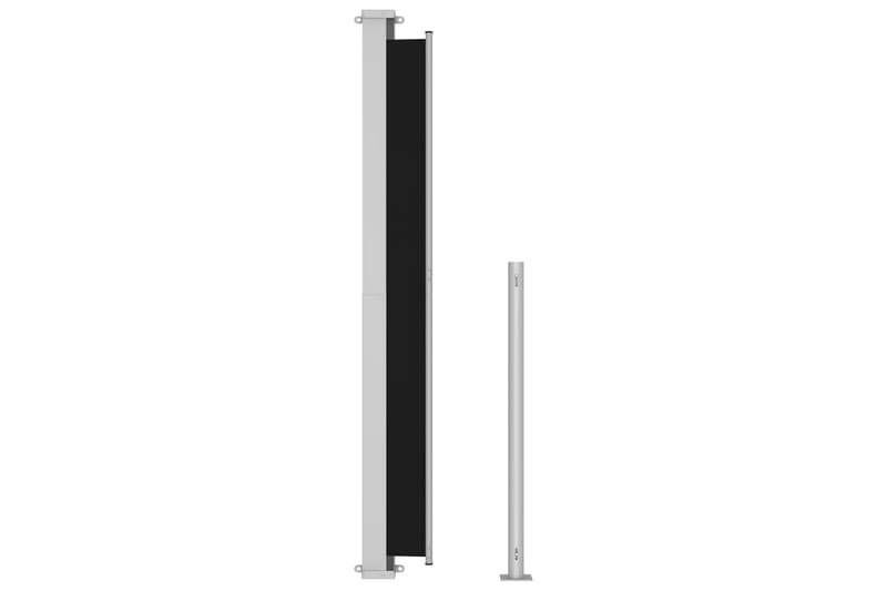 Sisäänvedettävä terassin sivumarkiisi 200x500 cm musta - Musta - Puutarhakalusteet - Aurinkosuoja - Markiisi
 - Parvekemarkiisi