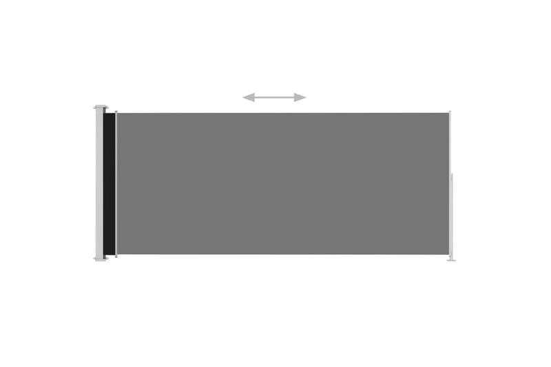 Sisäänvedettävä terassin sivumarkiisi 200x500 cm musta - Musta - Puutarhakalusteet - Aurinkosuoja - Markiisi
 - Parvekemarkiisi