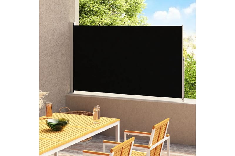 Sisäänvedettävä terassin sivumarkiisi 220x300 cm musta - Musta - Puutarhakalusteet - Aurinkosuoja - Markiisi
 - Parvekemarkiisi