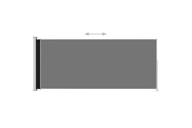 Sisäänvedettävä terassin sivumarkiisi 220x500 cm musta - Musta - Puutarhakalusteet - Aurinkosuoja - Markiisi
 - Parvekemarkiisi